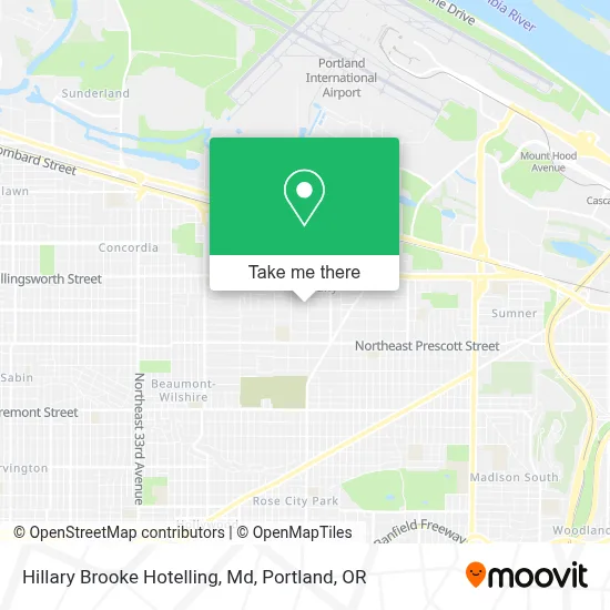Hillary Brooke Hotelling, Md map