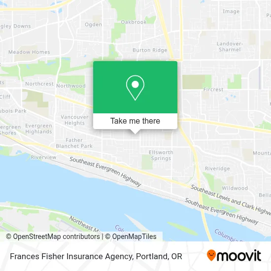 Frances Fisher Insurance Agency map