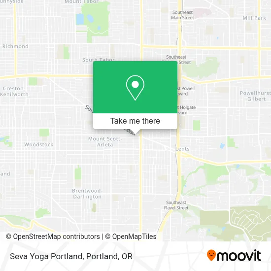 Seva Yoga Portland map