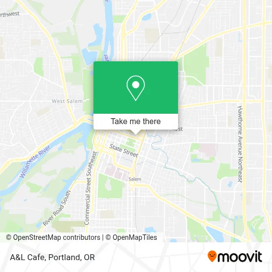 A&L Cafe map