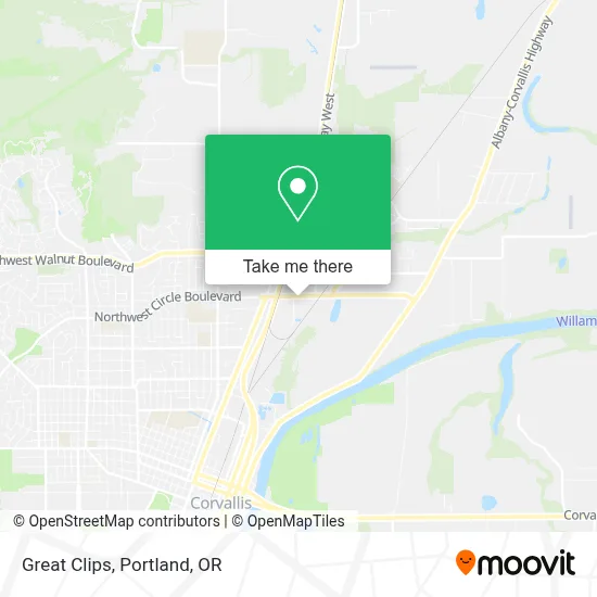 Great Clips map