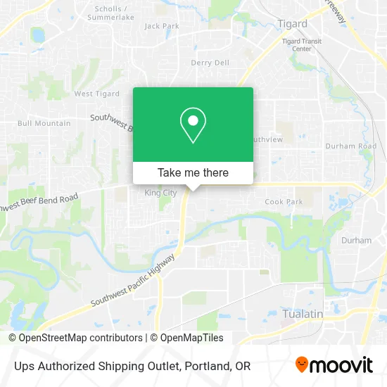 Ups Authorized Shipping Outlet map