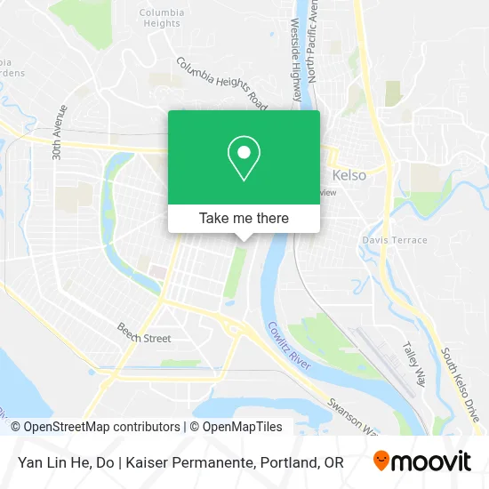 Yan Lin He, Do | Kaiser Permanente map