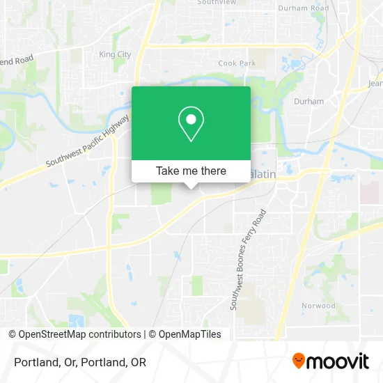 Portland, Or map