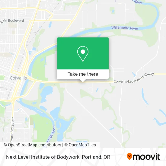 Next Level Institute of Bodywork map