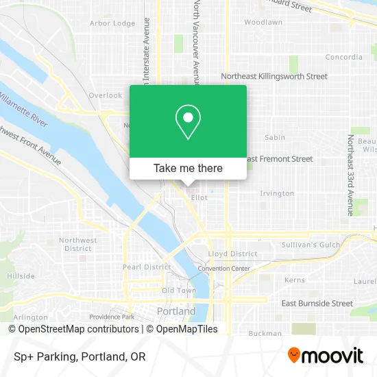 Sp+ Parking map