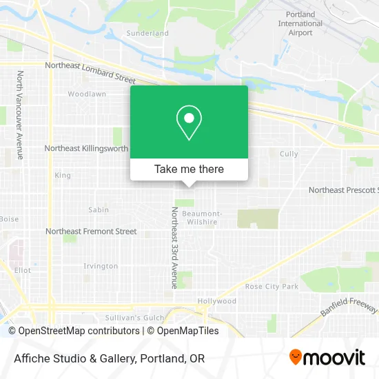 Affiche Studio & Gallery map