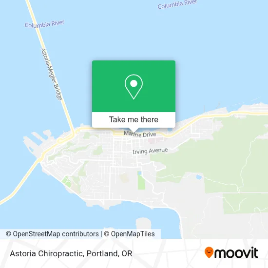 Astoria Chiropractic map