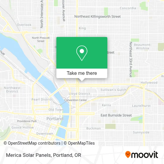 Merica Solar Panels map
