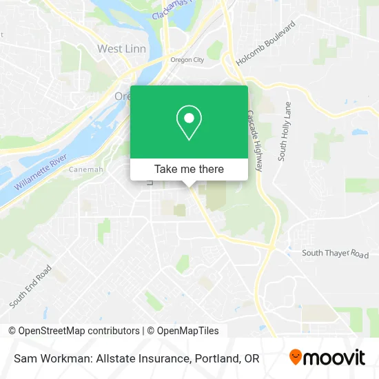 Sam Workman: Allstate Insurance map
