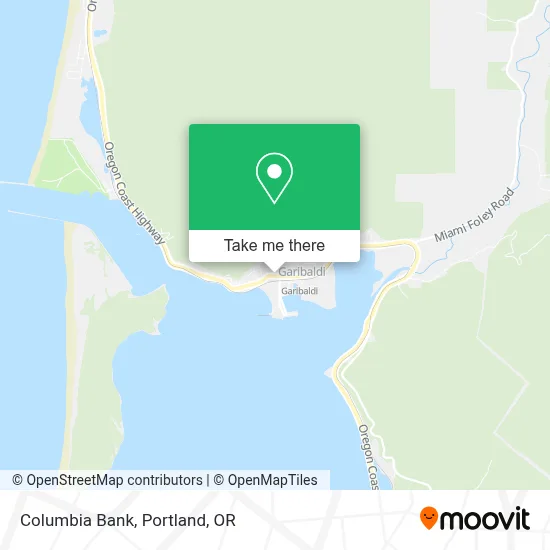 Columbia Bank map