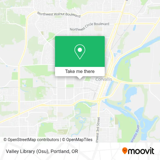 Valley Library (Osu) map