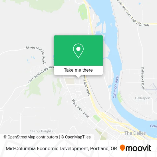 Mid-Columbia Economic Development map