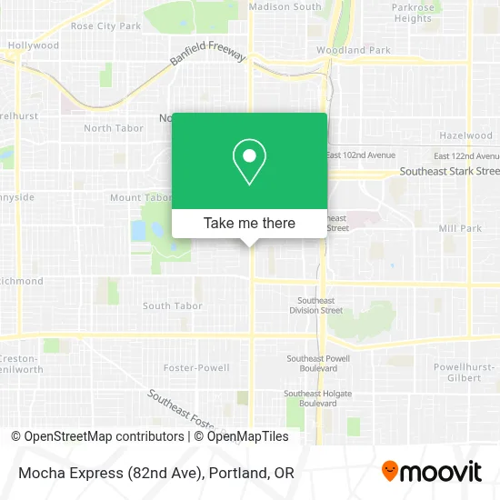 Mocha Express (82nd Ave) map