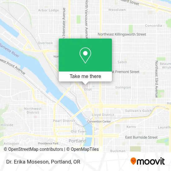 Dr. Erika Moseson map