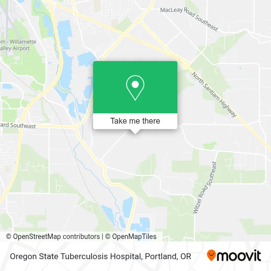 Oregon State Tuberculosis Hospital map