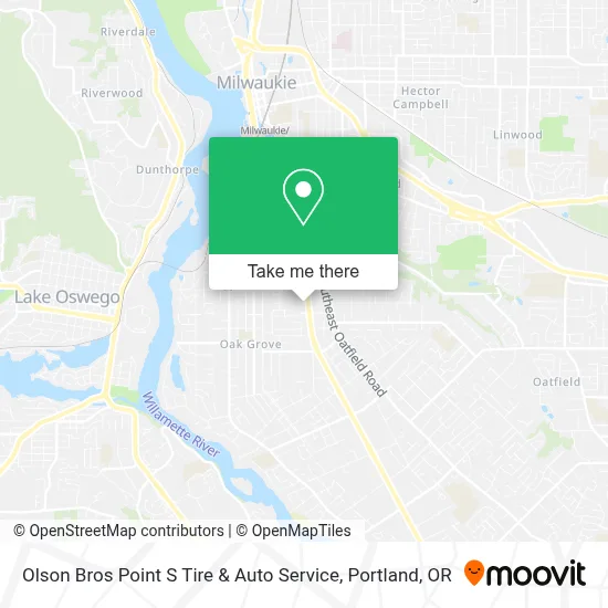 Olson Bros Point S Tire & Auto Service map