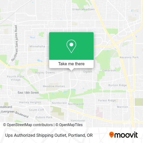 Ups Authorized Shipping Outlet map