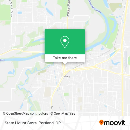 State Liquor Store map