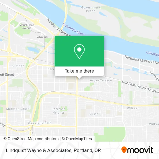 Lindquist Wayne & Associates map