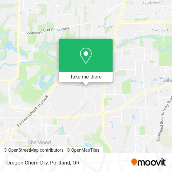 Oregon Chem-Dry map