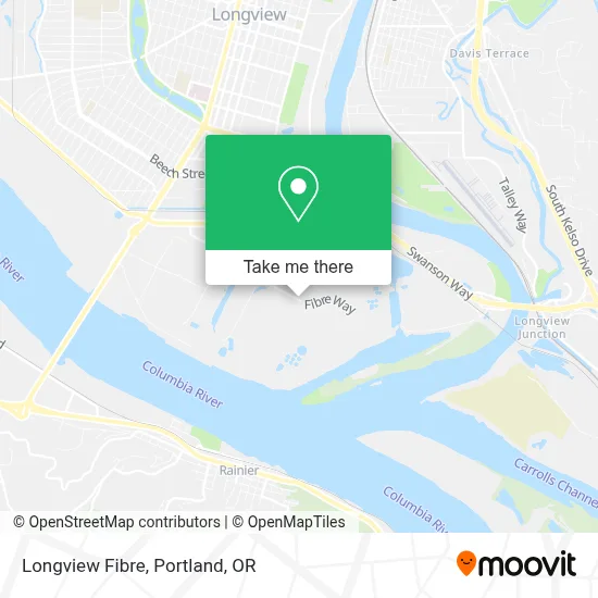 Longview Fibre map