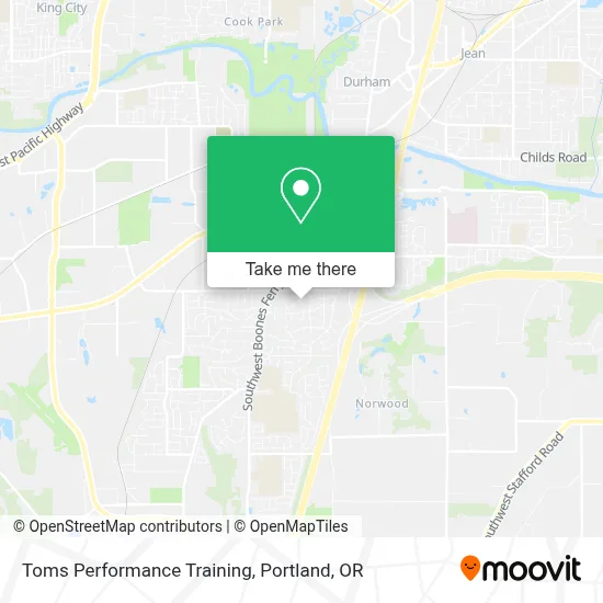 Toms Performance Training map