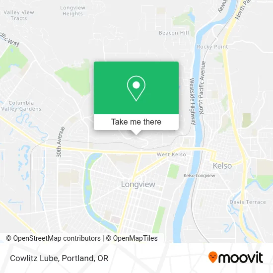 Cowlitz Lube map