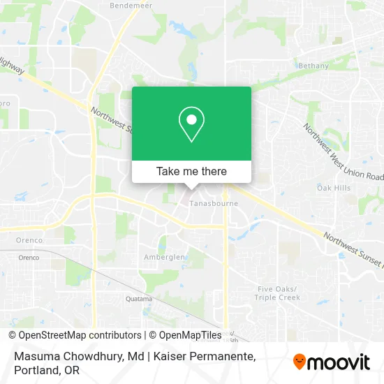 Masuma Chowdhury, Md | Kaiser Permanente map