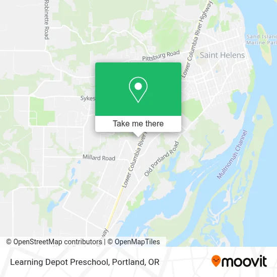 Learning Depot Preschool map
