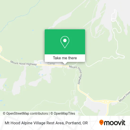 Mt Hood Alpine Village Rest Area map