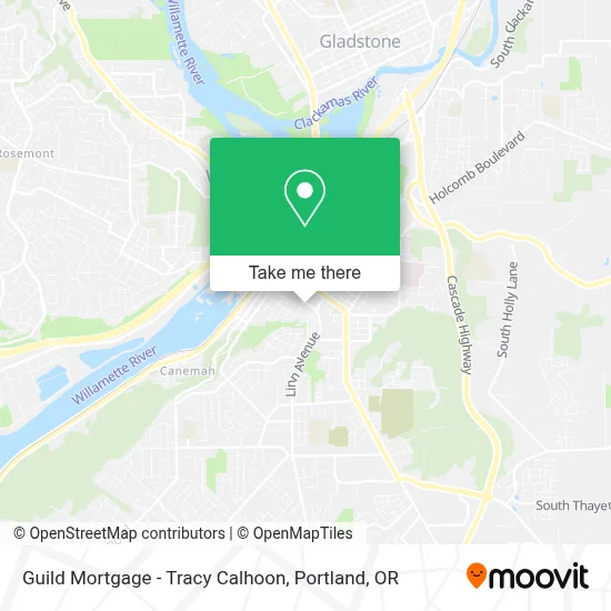 Guild Mortgage - Tracy Calhoon map