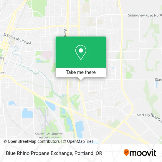 Blue Rhino Propane Exchange map
