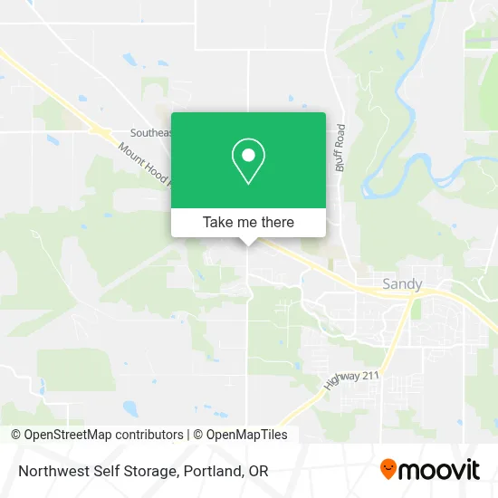 Northwest Self Storage map