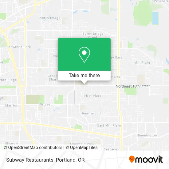 Subway Restaurants map