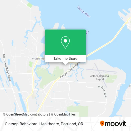 Clatsop Behavioral Healthcare map