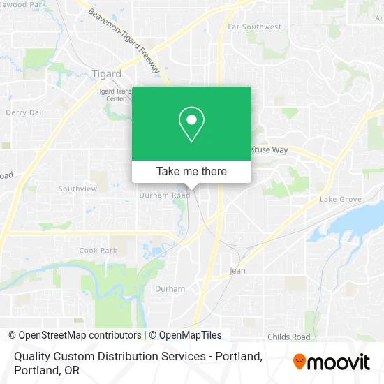 Quality Custom Distribution Services - Portland map