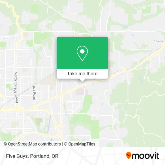 Five Guys map