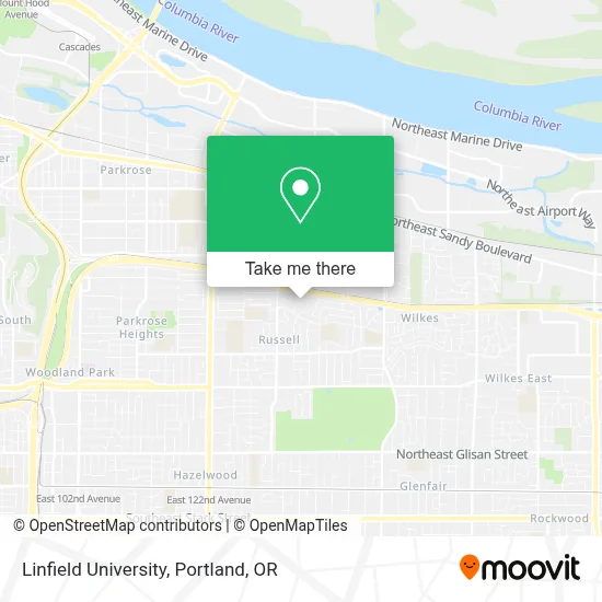 Linfield University map