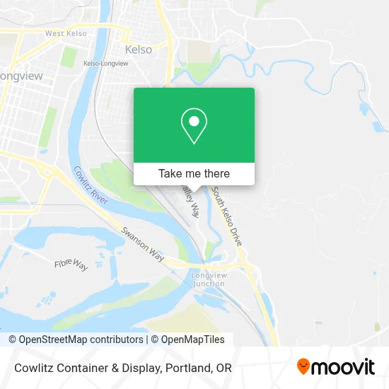 Cowlitz Container & Display map