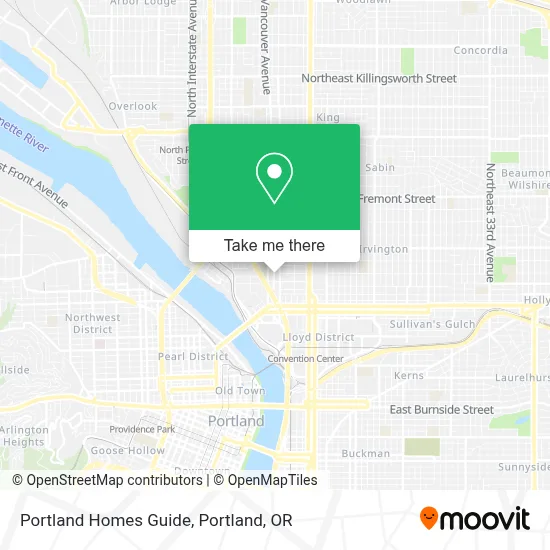 Portland Homes Guide map