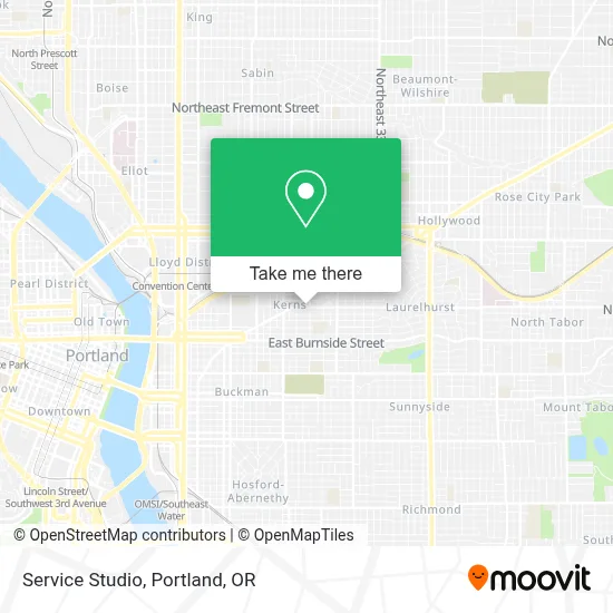 Service Studio map
