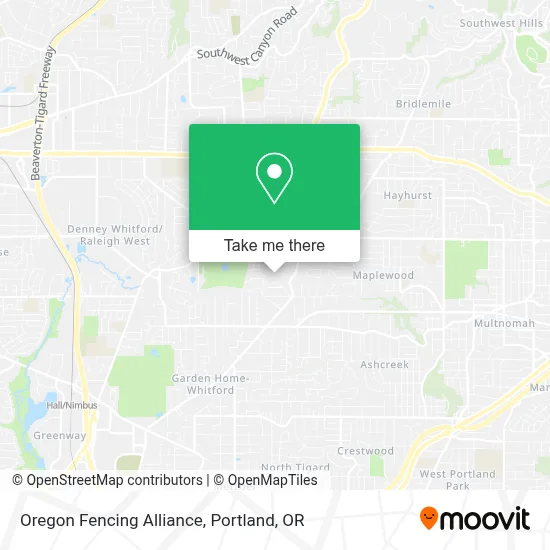 Oregon Fencing Alliance map