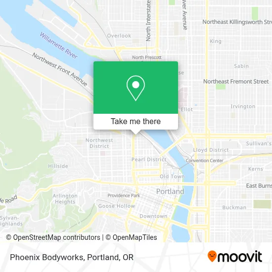 Phoenix Bodyworks map