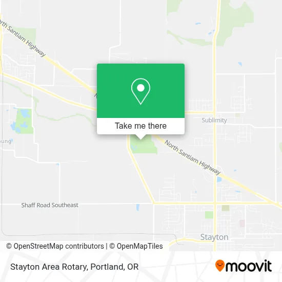 Stayton Area Rotary map