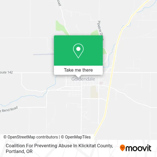 Coalition For Preventing Abuse In Klickitat County map