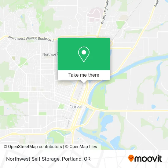 Northwest Self Storage map