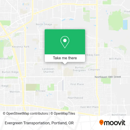 Evergreen Transportation map