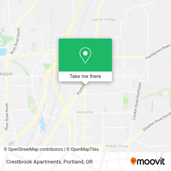 Crestbrook Apartments map