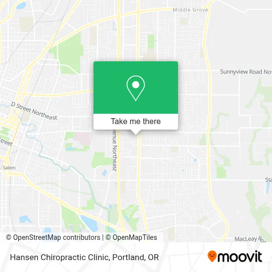 Hansen Chiropractic Clinic map